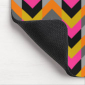 Buntes geometrisches Zickzack Muster Mousepad (Ecke)