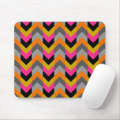 Buntes geometrisches Zickzack Muster Mousepad (Mit Mouse)