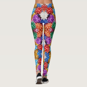Buntes Geschenk beugt Leggings