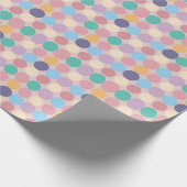 Buntes Geschenk Pastel Polka Dot Geschenkpapier (Ecke)
