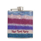 buntes gestricktes traditionelles Retro der Flachmann (Vorderseite)