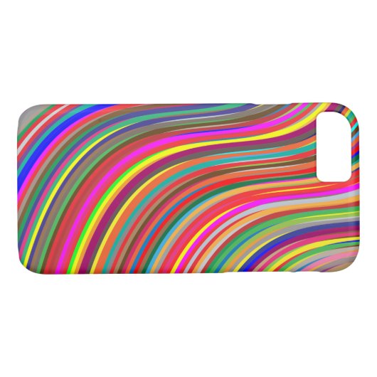 Buntes gewelltes Case-Mate iPhone hülle (Rückseite (Horizontal))