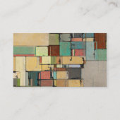 Buntes Gitter-abstrakte kundenspezifische Visitenkarte (Rückseite)