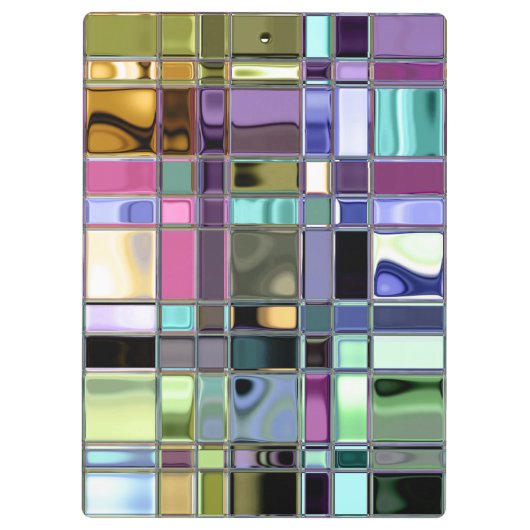 Buntes glänzendes u. kundengerecht klemmbrett (Rückseite)