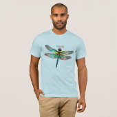 Buntes Glaslibellen-Mosaik T-Shirt (Vorne ganz)