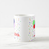 Buntes Glück 100. Geburtstagsballons Kaffeetasse (Mittel)