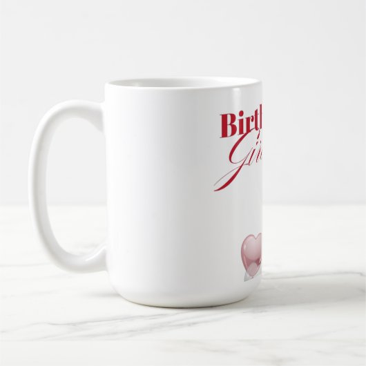 "Buntes Glück Geburtstagsfeier Tasse Gutes Geschen (Links)