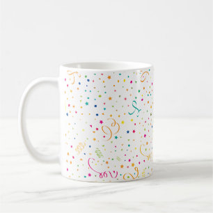 Buntes Glück Geburtstagsfeier Tasse - Spaß & Feier