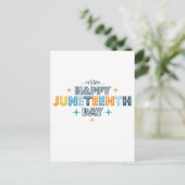 Buntes Glück im Juni Postkarte (Stehend Vorderseite)