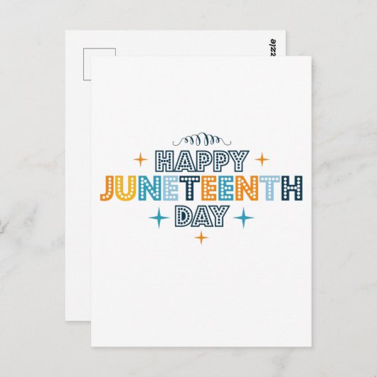 Buntes Glück im Juni Postkarte (Vorne/Hinten)