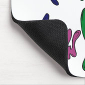 Buntes Glück im neuen Jahr Mousepad (Ecke)