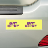 Buntes Glück zum Geburtstag Autoaufkleber (Auf Auto)