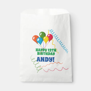 Buntes Glück zum Geburtstag mit Balloons Geschenktütchen