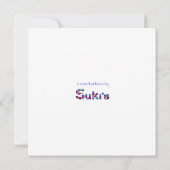 Buntes Glück zum Geburtstag mit Balloons Karte (Rückseite)