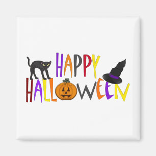 Buntes glückliches Halloween Magnet