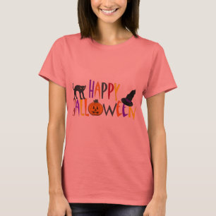 Buntes glückliches Halloween T-Shirt