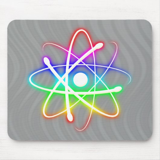 Buntes glühendes Atom - mousepad (Vorne)