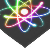 Buntes glühendes Atom-Muster Kurzer Tischläufer (Ecke)