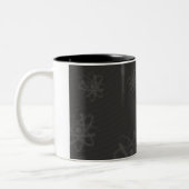 Buntes glühendes Atom - Tasse (Links)