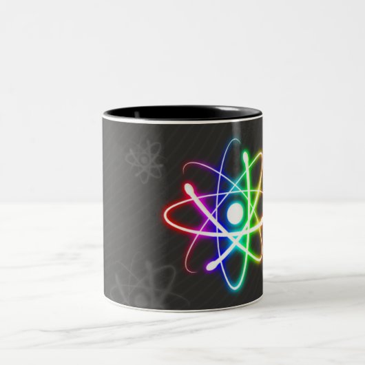 Buntes glühendes Atom - Tasse (Mittel)