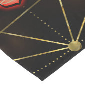 Buntes glühendes Chakras Kurzer Tischläufer (Ecke)