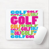 Buntes Golf Mousepad (Mit Mouse)