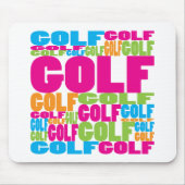 Buntes Golf Mousepad (Vorne)
