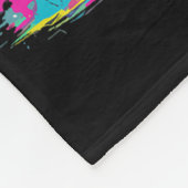 Buntes Graffiti-Monstertruck-Kunstwerk Fleecedecke (Ecke)