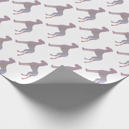 buntes Great Dane Muster Geschenkpapier (Ecke)
