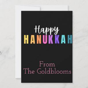 Buntes Hanukkah Gruß zum jüdischen Fest Feiertagskarte