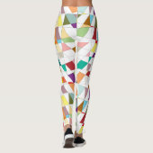 Buntes Harlekin-Tapisserie-Muster Leggings (Rückseite)