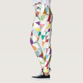 Buntes Harlekin-Tapisserie-Muster Leggings (Links)