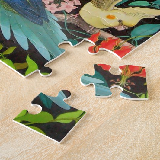 Buntes Haustier plappert Puzzlespiel nach Puzzle (Seite)