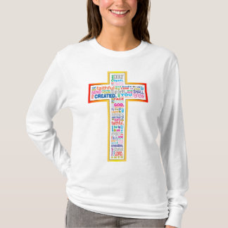 Buntes Heiliger Geist Gebet T-Shirt