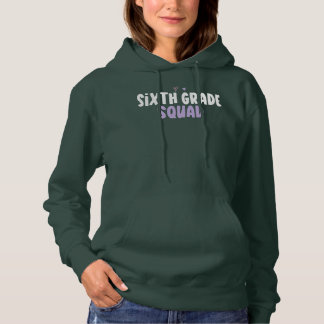 Buntes Herz Lustiger Spruch der sechsten Klasse Hoodie