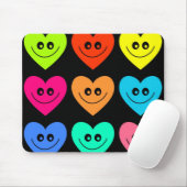 Buntes Herz Mousepad (Mit Mouse)