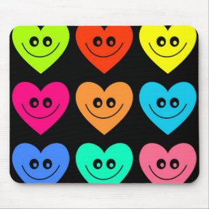 Buntes Herz Mousepad