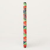 Buntes Hibiskus-Muster Case-Mate iPhone Hülle (Hinten/Links)