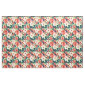 Buntes Hibiskus-Muster Stoff (Fat Quarter (45,7 x 55,9 cm))