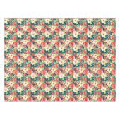 Buntes Hibiskus-Muster Tischdecke (Vorderseite (Horizontal))