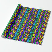 Buntes Hillary ClintonPackpapier 2016 Geschenkpapier (Ungerollt)