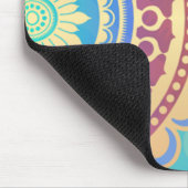Buntes hindisches Kunst-Muster Mousepad (Ecke)