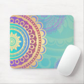 Buntes hindisches Kunst-Muster Mousepad (Mit Mouse)