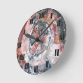 Buntes Holz-Foto Runde Wanduhr (Winkel)