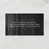 Buntes hölzernes Zickzack Muster #6 Visitenkarte (Rückseite)