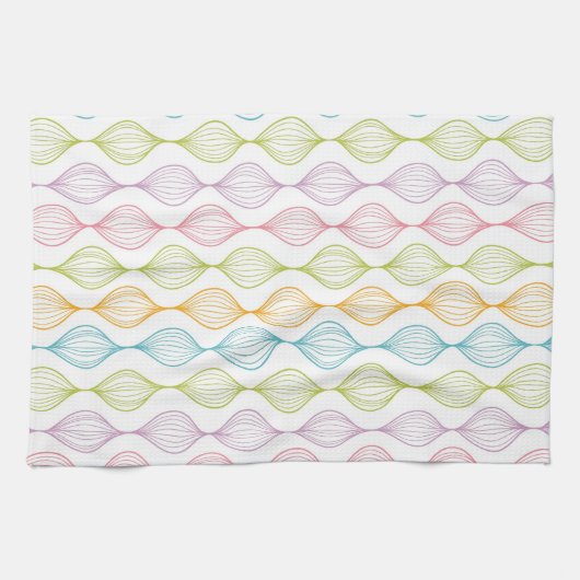 Buntes horizontales ogee Muster Handtuch (Horizontal)