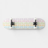 Buntes horizontales ogee Muster Skateboard (Horizontal)