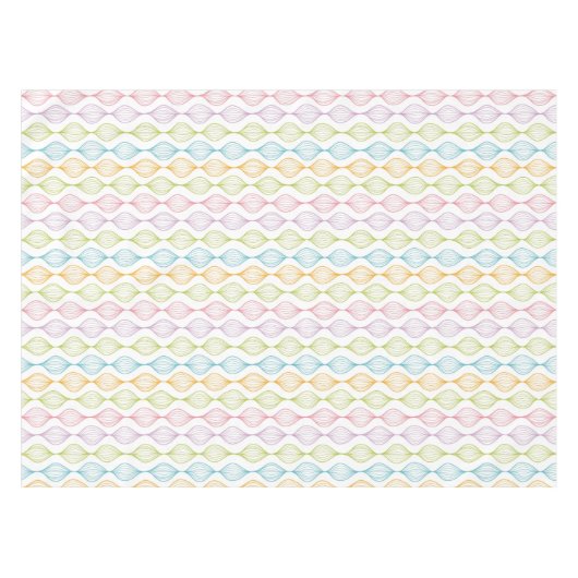 Buntes horizontales ogee Muster Tischdecke (Vorderseite (Horizontal))
