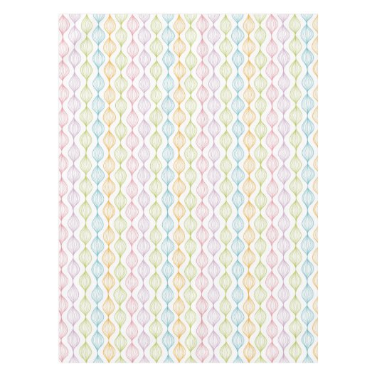 Buntes horizontales ogee Muster Tischdecke (Vorderseite)