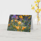 Buntes hübsches Foto des Karte (Gelbe Blume)